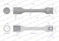 Nasadka udarowa 1/2", sześciokątna slim ze stali CrMo 18mm długość 150 mm, stosowane w mechanice do kluczy udarowych, Waryński-124460