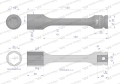 Nasadka udarowa 1/2", sześciokątna slim ze stali CrMo 21mm długość 150 mm, stosowane w mechanice do kluczy udarowych, Waryński-124468