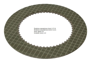 TARCZKA CIERNA JOHN DEERE 6100, 6200, 6300, 6400, 6600, 6700, 6800, 6020, 6110, 6120, 6210, 6310, 6320, 6410, 6420, 6506, 6510, 6610, 6620, 6810, 6820, 6910, 6920, 7600, 7610, 7700, 7710, 7800, 7810 AR94516, RE239058, RE326609 ,  RE239058