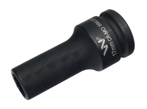 Nasadka udarowa 3/4" dwunastokątna ze stali CrMo 17mm bardzo długa D90 SLIM Waryński