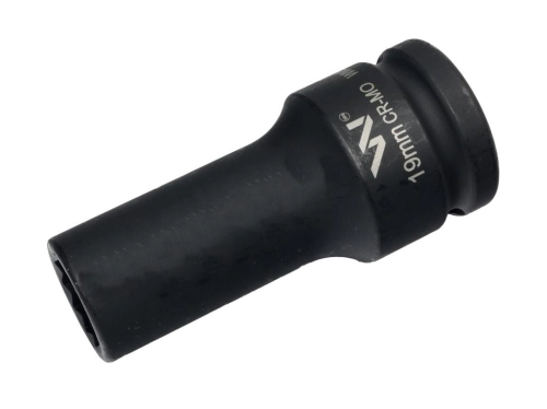 Nasadka udarowa 3/4" dwunastokątna ze stali CrMo 19mm bardzo długa D90 SLIM Waryński-124568