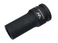 Nasadka udarowa 3/4" dwunastokątna ze stali CrMo 22mm bardzo długa D90 SLIM Waryński-124574