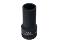 Nasadka udarowa 3/4" dwunastokątna ze stali CrMo 22mm bardzo długa D90 SLIM Waryński-124575