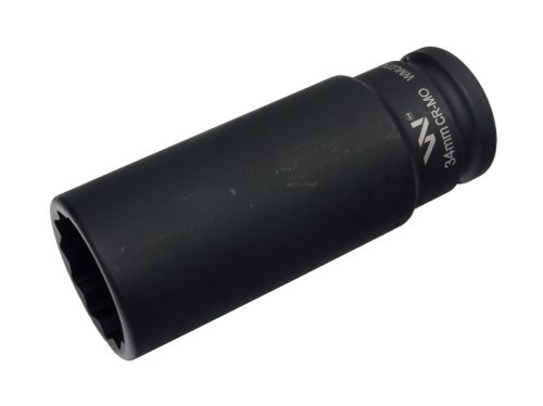 Nasadka udarowa 3/4" dwunastokątna ze stali CrMo 34mm bardzo długa D120 SLIM Waryński-124589