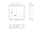 CHŁODNICA WODY MASSEY FERGUSON 3615, 3625, 3630, 3635, 3640, 3645, VA205546