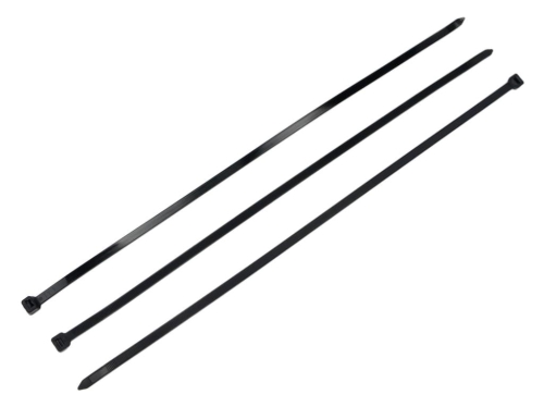 Opaski kablowe, opaski zaciskowe, tyrytytki, trytytki, 12.0 x 500mm 100 szt w worku czarne odporne na UV, w elektrotechnice, elektronice, budownictwie i mechanice, Teger-128051