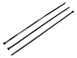 Opaski kablowe, opaski zaciskowe, tyrytytki, trytytki, 9.0 x 550mm 100 szt w worku czarne odporne na UV, w elektrotechnice, elektronice, budownictwie i mechanice, Teger
