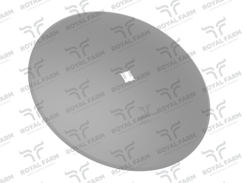 Talerz, gładki fi 510 otwór 30x30 stal borowa, 1279621010 1240040020, Royal Farm-130698