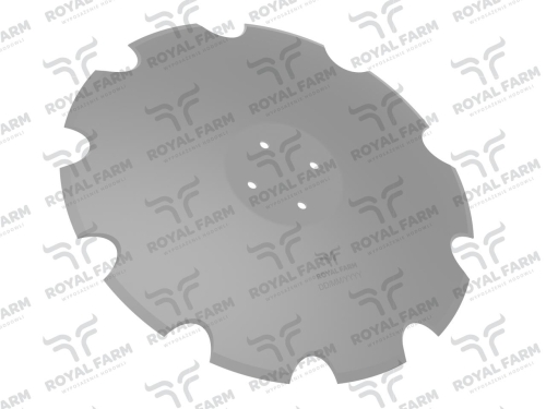 Talerz, uzębiony Z-10 fi 560 mocowanie 4/98 grubość 4.5 stal borowa, Royal Farm-130694