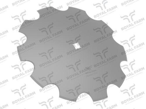 Talerz, uzębiony Z-10 fi 560 otwór 30x30 stal borowa, 1279601010 1202030130, Royal Farm-130710