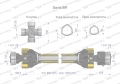 Wał, przegubowo-teleskopowy 660-1000mm 1240Nm Z6 - 1 3/4 z drugiej strony sprzęgło jednokierunkowe Z6 - 1 3/4 CE 2020 seria 8R, Waryński-129208
