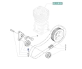 ROLKA NAPINAJĄCA PASKA SPRĘŻARKI 87803017 NEW HOLLAND T6000 T6 T7 CASE MAXXUM PUMA