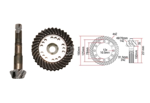 WAŁEK ATAK KOMPLET KÓŁ. ZĘBATYCH CASE 1056, 1056XL, 956, 956XL 81575C1, 81575C2 4472253074