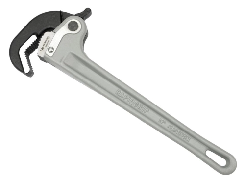 Klucz do rur, samozaciskowy 14"  uchwyt aluminium wzmocniony szczęki ze stali CrMnTi z dodatkiem tytanu, Waryński-176126