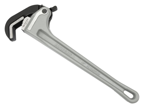 Klucz do rur, samozaciskowy 18" uchwyt aluminium wzmocniony szczęki ze stali CrMnTi z dodatkiem Tytanu, Waryński-176132