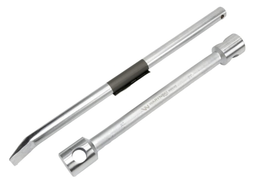 Klucz do kół , 395 mm długości rozmiar 27x32 mm z łyżką, do prac montażowych i demontażowych w mechanice , Waryński-175966