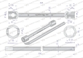 Klucz do kół , 395 mm długości rozmiar 30x32 mm z łyżką, do prac montażowych i demontażowych w mechanice , Waryński-175977