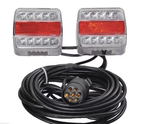 ZESTAW LAMP TYLNYCH LED NA MAGNES 12m 12V