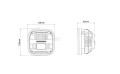 LAMPA LED PRZEDNIA JOHN DEERE 6230, 6330, 6430, 6530, 6630, 6830, 6930, 7130, 7230, 7330, 7430, 7530 AL178138 AL173619 AL178164 AL175030
