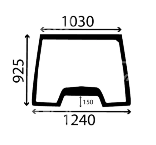 SZYBA PRZEDNIA CASE CS100, CS110, CS120, CS130, CS150, CS78, CS86, CS94, CVX1135, CVX1145, CVX1155, CVX1170, CVX1190, CVX120 (134671067)