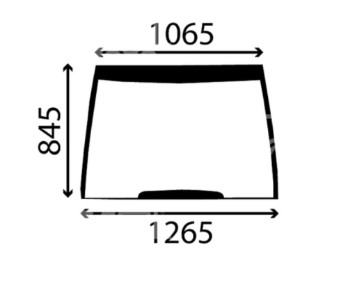 SZYBA PRZEDNIA CASE 5120, 5130, 5140, 5150, 5220, 5230, 5240, 5250 (1330875C1, 248715A1)