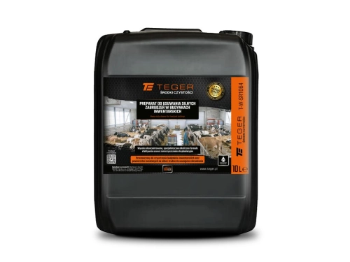 Preparat do usuwania silnych zabrudzeń w budynkach inwentarskich, 10l - koncentrat, Teger-195544