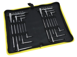 Zestaw kluczy, trzpieniowych gwiazdkowych TORX typu T w pokrowcu 12 el., Waryński