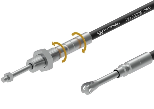 Linka z końcówką obrotową do sterowania rozdzielaczem na widełki L-2000mm Waryński-196260