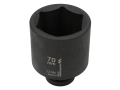 Nasadka udarowa, sześciokątna 1" bardzo długa 70mm CrMo d.125mm, Waryński-196538