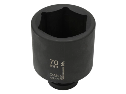 Nasadka udarowa, sześciokątna 1" bardzo długa 70mm CrMo d.125mm, Waryński-196538