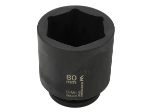 Nasadka udarowa, sześciokątna 1" bardzo długa 80mm CrMo d.125mm, Waryński