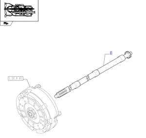 WAŁEK SPRZĘGŁOWY CASE NEW HOLLAND TD5040 TD5050 CASE JX90 JX95 5089354