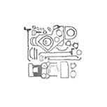 KOMPLET USZCZELEK BLOKU CASE C70, C80, C90, CX100, CX70, CX80, CX90, MX100C, MX80C, MX90C, 292009A1, 311793A1, 315989A1