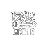 KOMPLET USZCZELEK BLOKU CASE C70, C80, C90, CX100, CX70, CX80, CX90, MX100C, MX80C, MX90C, 292009A1, 311793A1, 315989A1