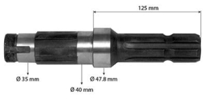 WAŁEK WOM PRZKAŹNIKA MOCY RENAULT 460 , 461 , 461M , 461S , 462 , 466S , 480S , 490S, 521S , 551 , 551S , 556 , 556S, 651 , 651S , 656 , 656S , 681, 751 , 751S 7700502890