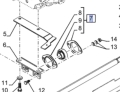 OBUDOWA Z ŁOŻYSKIEM PODPORY WAŁU NAPĘDOWEGO 5167098 NEW HOLLAND CASE STEYR