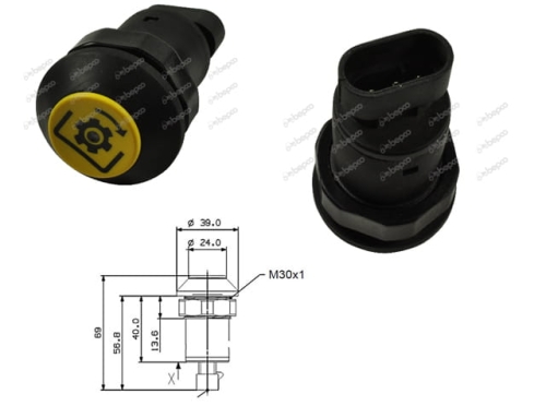 WŁĄCZNIK WOM DEUTZ-FAHR SAME LAMBORGHINI 04411533