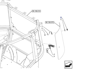 NAKRĘTKA ZAMKA SZYBY NEW HOLLAND CASE IH 5094141